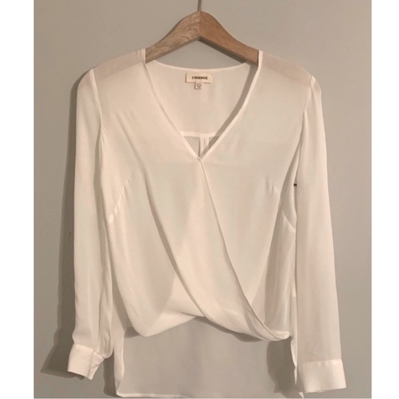 L’Agence Silk Ivory Blouse. - Picture 3 of 5